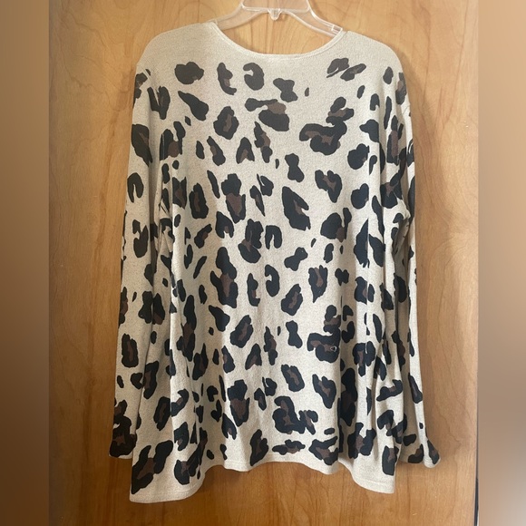 Leopard Print Open Cardigan - Picture 4 of 4